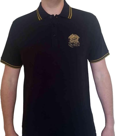 Queen - Crest Logo Polo shirt - S - Zwart