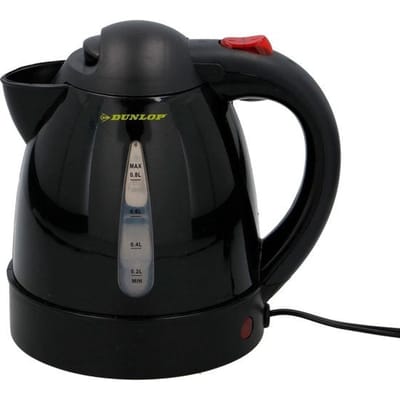 Dunlop Reiswaterkoker - 0.8L - Kunststof - BPA vrij - 250W - 15x14.30x17.80 cm - Zwart