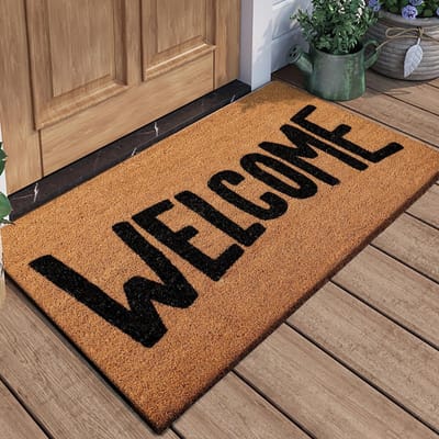 Tapis Imprimé Soie Marron Coco Tapis de Sol Grattoir à Boue Poussière Tapis d'Entrée Antidérapant Tapis Antidérapants 60*90cm