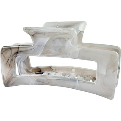 Dames Haar Klem Hol Geometrisch Rechthoek Kleurrijk Wolk Patroon Haarclip Sterke Grip Achterhoofd Haai Clip