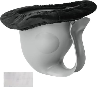 Kinderpotje Trainer - Draagbaar Toilet - Zindelijkheidstraining - Motiverende Visvorm - 20 x 19 x 16 cm - Grijs