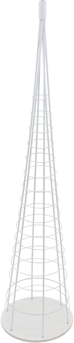 Decoratieboom MCW-O91, kerstboom, sierboom, kerstversiering, kerstboom om te versieren, metaal 160 cm ~ wit