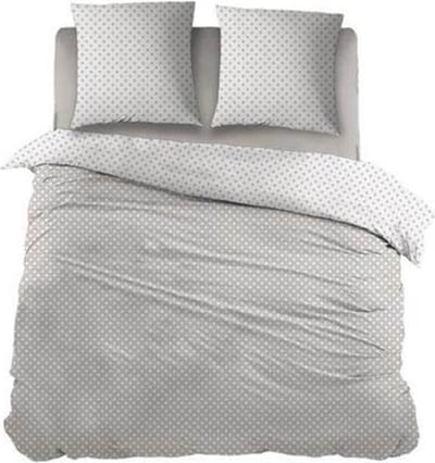 Snoozing Pierrot - Flanel - Dekbedovertrek - Eenpersoons - 140x200/220 cm + 1 kussensloop 60x70 cm - Taupe