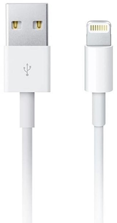 Apple - Lightning Oplaadkabel - USB‑A naar Lightning - 12W - 1m - Wit