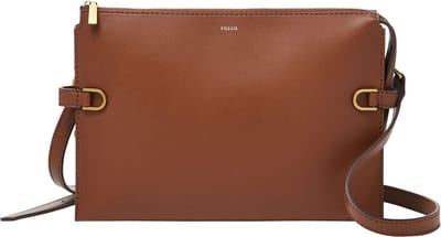 FOSSIL Schoudertas Kier Crossbody Bag Brown Bruine