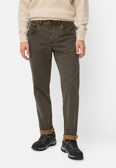 camel active 5-Pkt Relaxed Fit gemaakt van een mix van katoen en elastaan - Maat menswear-35/34 - Bosgroen