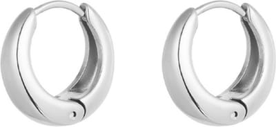 Bijoutheek Oorringen Medium Basis Hoop Zilver