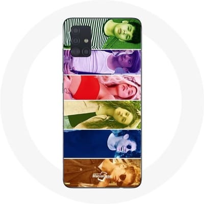 Coque - MANIACASE - Samsung Galaxy A51 - Souple - Blanc - Poursuis Tes Rêves Split Visages