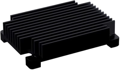 Aluminium Koellichaam - Passieve Koeler - Module Koelen - Stille Werking - 5.5 x 4 x 1 cm - Zwart