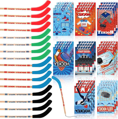 Hockey Notitieboekjes en Potloden - Sport Schrijfwaren Set - Feestartikelen Uitdelen - Set van 48 Stuks
