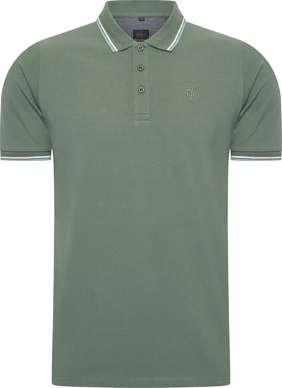 Mario Russo Polo shirt Edward - Polo Shirt Heren - Poloshirts heren - Katoen - Eend Groen