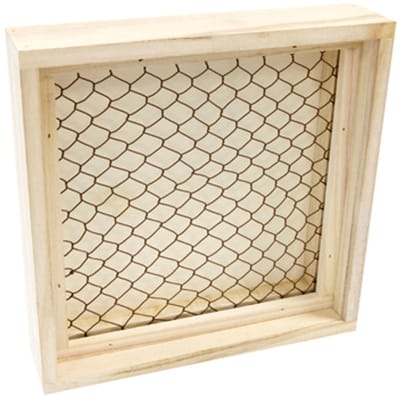 HOBI - Houten rasterframe voor berichten 25 x 25 cm