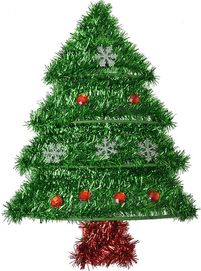 Clayre & Eef Wanddecoratie Kerstboom 35 cm Groen Kunststof
