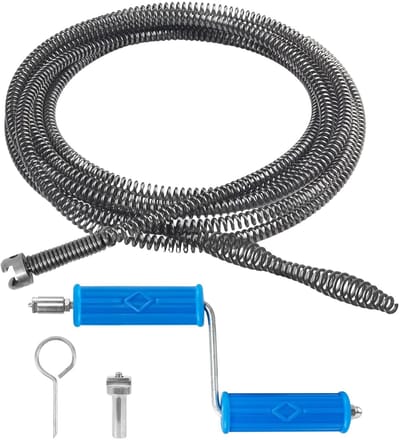 Dailygoods - Professionele Afvoerontstopper met Booradapter en Zwengel 1m