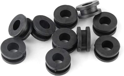 Motorfiets Rubber Ringen Set van 10 Stuks - Duurzaam ABS Materiaal, Zwart, Voor Verbeterde Grip en Bescherming