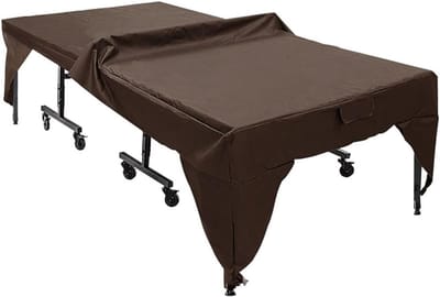 Tafeltennistafelhoes - Tafelkleed Beschermhoes - Buiten Beschermen - Waterdicht UV-bestendig - 280x153x73 cm - Bruin
