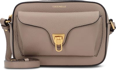Coccinelle Kleine Crossbodytas / Schoudertas Dames - Leer - Coccinelle beat soft - Taupe