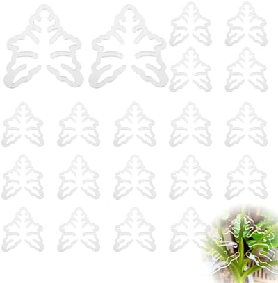Cosensi- Bloemensteelhouder Set van 20 - Bamboe Klemmen - Herbruikbare Plantenhouder - Transparant Acryl - Perfecte Organisatie - Hoogwaardig Materiaal - Plantenhanger