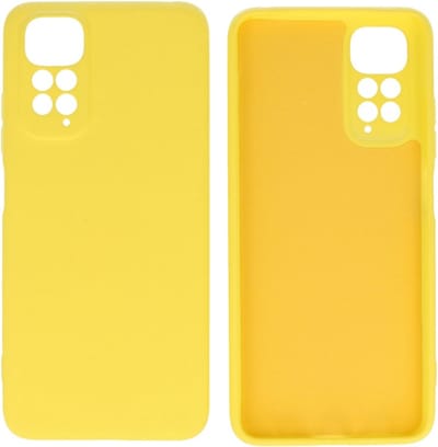 Fashion Backcover Telefoonhoesje - Color Hoesje - Geschikt voor de Xiaomi Redmi Note 11 - 11s 4G - Geel