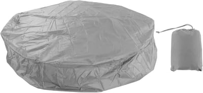 Ronde Badhoes - Spa Cover - Bescherming Buiten - Waterdicht Polyester - 215x70cm - Grijs