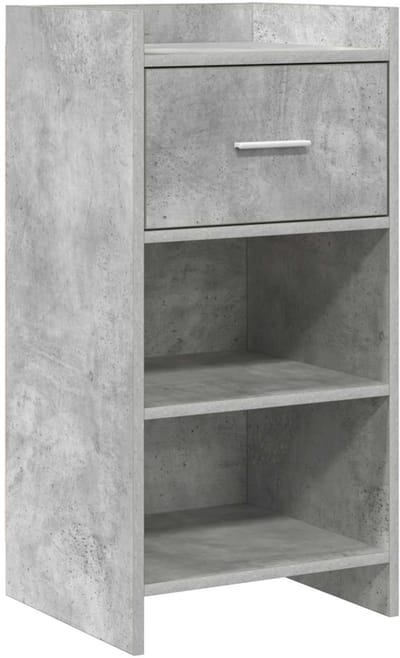 vidaXL - Dressoir - Betongrijs - 40 - x - 36 - x - 80 - cm - Bewerkt - hout