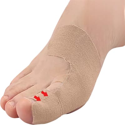 10 Stuks Tape tegen Hallux Valgus (Scheefstand Grote Teen) – Bunion Corrector & Teen Corrector, Pijnverlichting – Hypoallergeen & Latexvrij- Beige