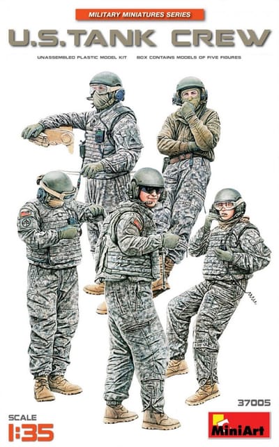 MiniArt Modelbouwpakket Militaire voertuigen - 37005 U.S. Tank Crew Plastic - 1:35 - Modelbouw