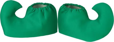 dressforfun - Schoenhoes met gebogen punt groen S/M - verkleedkleding kostuum halloween verkleden feestkleding carnavalskleding carnaval feestkledij partykleding - 303421
