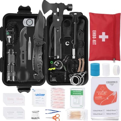 Core® Noodpakket Rampenrugzak - Noodpakketten - Noodpakket - Zwart - 21cm x 15cm x 11cm