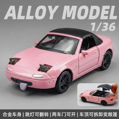 1:36 Mx-5 Mx5 Rx7 R34 Serie Legering Auto Model Met Openende Deur Cabrioletsportwagen Jongens Pull-Back Speelgoed Als Cadeaus Als Sieraden