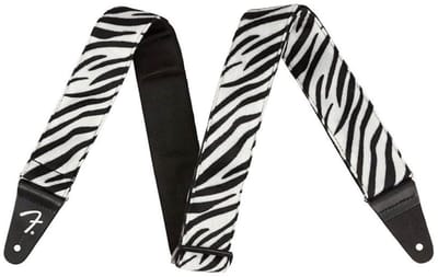 Fender Wild Animal Gitaarband met Zebra Print 0990601051