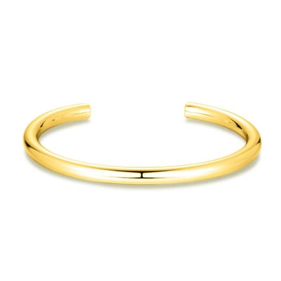 Twice As Nice Armband in goudkleurig edelstaal, open bangle 6cm