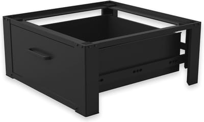SNJY® Wasmachine Verhoger - Wasmachine Kast - Wasmachine Ombouw - 54L x 63B x 31H cm - Zwart