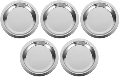 5 stuks - Wijnmatten - Tafelmatten - Wijnonderzetters - Keukenmatten - Theeonderzetters - RVS wijnflesmatten - Zilver
