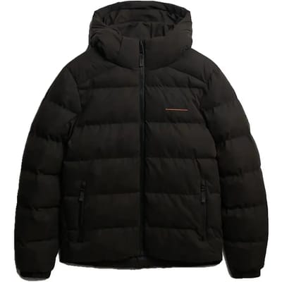 Superdry - Microvezel Sport Puffer Jas Met Capuchon - Heren - Gewatteerde jassen