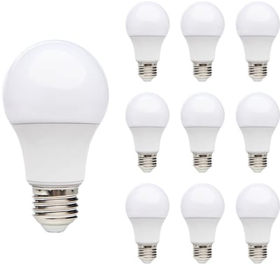 Kobi LED Lamp E27 7W - 600lm - 3000K - 230V - Standaardvorm - Voor Slaapkamer, Bedlamp of Nachtlamp - 10 stuks