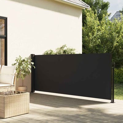 vidaXL - Windscherm - uittrekbaar - 100x300 - cm - zwart