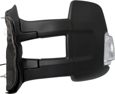 BILMAX Linker Buitenspiegel Vervanging voor Ford Transit V363 2014–2022, Lange Spiegelarm, Elektrisch Verstelbaar, Verwarmd, Met Richtingaanwijzer, Zwart, 6-Pins (Bestuurderszijde)