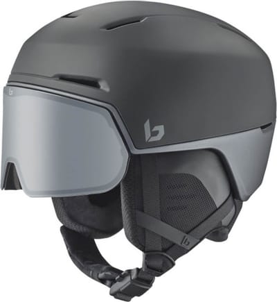 Bollé X-Fusion Skihelm Met Vizier 2024 | Black Steel Matte | Photochromic Silver Cat. 1-3 | Maat: 52 - 55 cm
