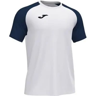 Joma Academy IV Shirt Korte Mouw Heren - Wit / Marine | Maat: 2XL-3XL