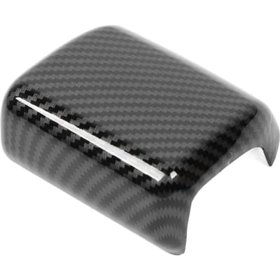 Versnellingspookknop Cover Trim Koolstofvezel Stijl Krasbestendig Stijlvolle Look Versnellingspookknop gray
