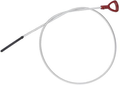 Transmissiepeilstok - Oliepeilstok Auto - Vloeistofpeil Controleren - Flexibel Roestvrij Staal - 122 Cm Lengte - Zilver