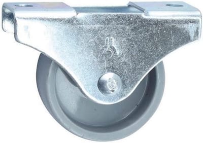 4x Meubelbokrol 30x15 mm Kunststof Zwenkwielen Grijs
