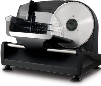 ZMR® Vleessnijmachine - Snijmachine Allessnijder - Vlees Snijmachine voor Thuis - Zwart - 25cm x 19cm x 27cm