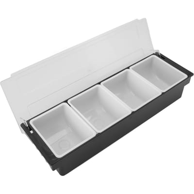Specerijenbakje Duurzaam Plastic Transparant Deksel Afneembaar Ontwerp Multifunctionele Bar Fruitbakje voor Groente Fruit Kruiden Type 1