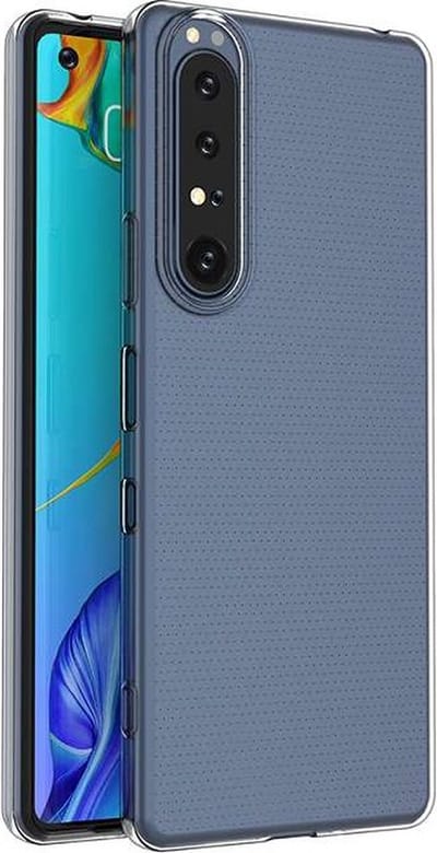 MobyDefend Hoesje - Geschikt voor Sony Xperia 1 III - Transparante TPU Backcover - Volledig Doorzichtig