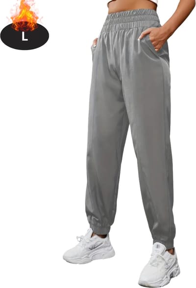 Livano Trainingsbroek Dames - Sportbroek - Trainingsbroek Lang - Trainingspak - Sportkleding - Grijs - L
