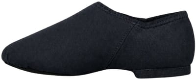 Dancer Dancewear® Dansschoenen | Jazzschoenen laag | STRETCH Canvas | Dames | Zwart | 'Shuffle' | Maat 36