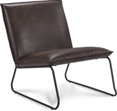 Icon Living - Fauteuil Coco - 1 zits - Stof Rawhide Bruin - Gun Color Frame