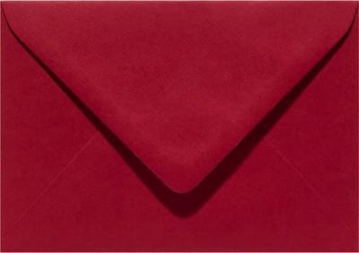 Papicolor Envelop C6 kerstrood 105gr-CV 6 st 302943 - 114x162 mm